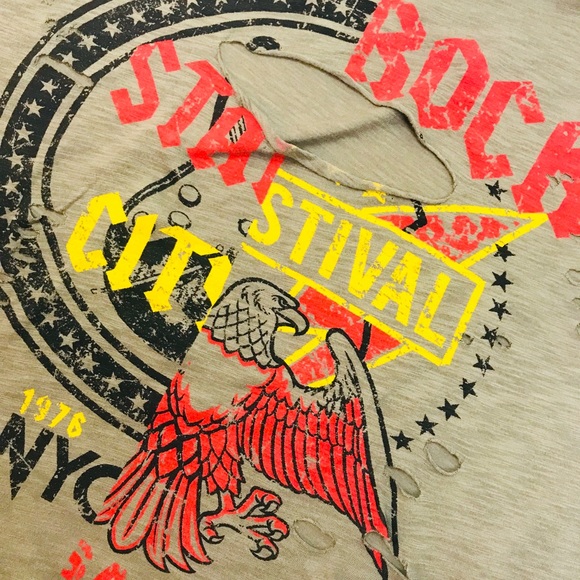 Emory Park Heavily Distressed Shredded Shirt - Picture 3 of 7